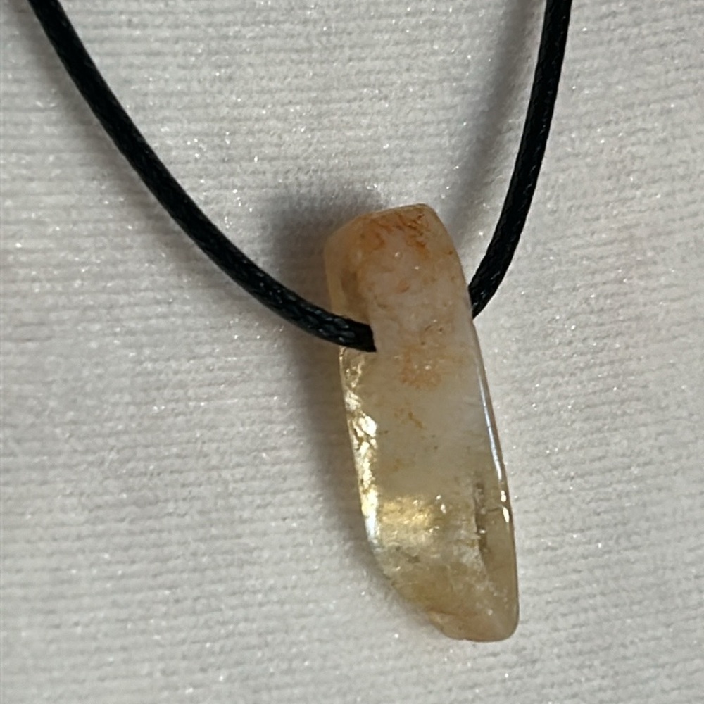 4 Artisan Gemstone Set Citrine Turquoise Agate Pendant Cord Necklace Collection - Picture 2 of 15